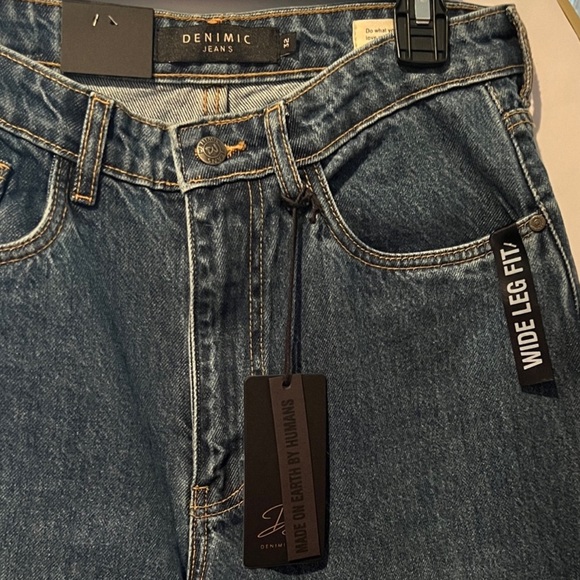 NWT Deminic Wide Leg Fit Women’s Blue Jeans Sz 32 - Picture 6 of 9